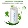 POWEROWL Rechargeable C Batteries Nickle Metal Hydride 5000mah Low Self Discharge NiMH C-Cell Battery (4 Pack)