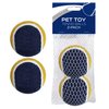 Pets First Tennis Balls Dog Toy Tough Throwing Tennis Ball Set, Tennis Toy for Dogs & Cats. Play Tennis with Your Pet with This Dog Ball Toy, 2 PC TENNISBALLS Blue/Gold