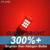 FANTELI 3157 LED Bulb Flashing Brake Lights, 300% Brighter 3156 3047 3057 3457 4157 4057 Plug and Play Strobe Blinking LED Stop Tail Lights, Brilliant Red