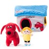 Clifford® Cozy House Puzzle Toys for Dogs | Hide and Seek Mentally Stimulating Toys for Dogs | 7.9" Plush Dog Toy, Extra Characters, Squeakers, Crazy Crinkle Fun