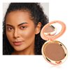 Oulac Matte Bronzer Powder Face Makeup with Mirror - Natural SunKissed Bronzer Look,Highly Pigmented Cream Bronzer, Long Lasting Glow, Easy to Blend, Vegan & Cruelty-Free BS03