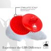 G.B.S Soft Red Scalp Massager Soft Pocket Comb 7in Styling Comb and 8in Pin Tail Comb for Hair, Pack of 6