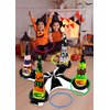 Halloween Games - Inflatable Witch Hat Ring Toss Game for Kids Adults Families, Gifts Toys Indoor Outdoor Holiday Party Supplies Decorations