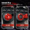 𝙊𝙧𝙞𝙜𝙞𝙣𝙖𝙡 | Tybasthe Push Start Button Cover, Car Engine Start Stop Button Cover Protector, Cool Car Accessories Interior Decor Sticker Motorcycle Key Ignition Switch Cover, Red