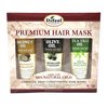 Difeel Premium Nourishing & Conditioning Hair Masks 3-PC Set - Coconut Hair Mask 8oz, Olive Oil Hair Mask 8oz & Tea Tree Hair Mask 8oz