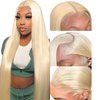 werkueen 613 Lace Front Wig Human Hair 13x6 Blonde Lace Front Wigs Human Hair Straight 613 HD Lace Frontal Wig 180% Density Glueless Blonde Wig Human Hair Pre Plucked With Baby Hair (18Inch)