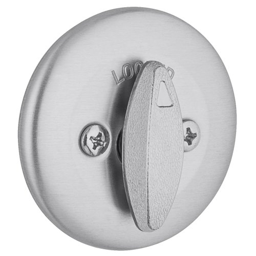 Kwikset 660 Deadbolt Deadbolt Lock, Satin Chrome Round Exterior Keyed Front Entry Door, Pick Resistant SmartKey Rekey Security, Single Cylinder Dead Bolt