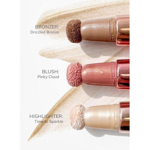 FARMASi Midnight Touch Bronzer, Liquid Blush Lightweight Cheek Color for a Flushed, Soft Drizzled Bronze Look (Bronzer)