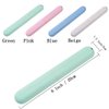 4 Pack Travel Toothbrush Case, NEXCURIO Portable Breathable Toothbrush Holder for Travel/Camping/School/Home