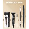 Waterproof Tinted Brow Gel Kit, Auburn Tinted Thickening Eyebrow Gel with Brow Brush & Razor, Long Lasting Transfer-Proof Brow Glue, Brow Fast Sculpt, Eye Brow Gel Fill in Eyebrows for Women Girls-04#