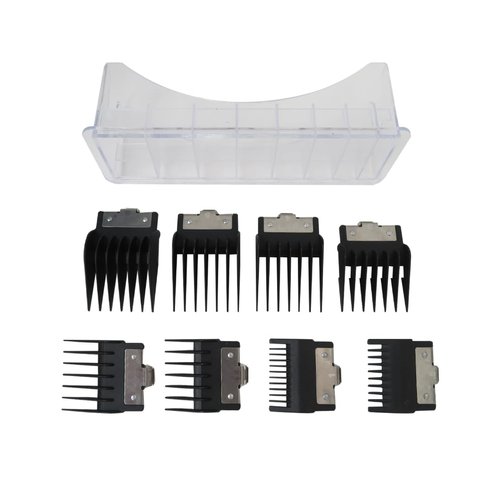 8 Sizes Hair Clipper Guards Kit Fit for BaBylissPRO Barberology FX870, FX890, FX825, and FX673 Clippers, Replacement Guards Set w/Metal Clip From 1/16-3/4 inch Snap on Comb Set by Misimain
