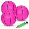 FAKOFIS Mini Basketball with Pump 7 Inch Replacement Basketball for Mini Hoops,Small Toy Basketball for Kids Indoor Outdoor Play, Waterproof Pool Basketball for Beach Game (with 3 Packs)