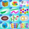 50 Pcs Fidget Toys Pack - Stocking Stuffers for Kids, Gifts for Kids, Party Favors - Adults Stress Relief Sensory Toy - ADHD Toys Bulk for Classroom Treasure Box Prizes - Pop Its
