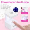 modelones Gel x Nail Kit, Nail Tips and Glue Gel Kit with Nail Glue Gel, 500Pcs Long Coffin Nail 10Sizes, Nail Dehydrator, Ultra-Portable LED Nail Lamp, Gel Nail Extension Kit Salon Gifts for Women