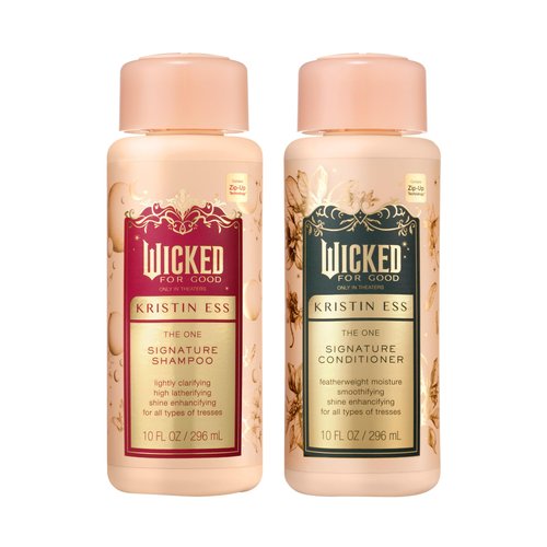 Kristin Ess Hair Wicked Limited Edition Signature Sulfate Free Shampoo and Conditioner Set for Moisture, Frizz + Shine - Color Safe, Vegan, Paraben Free - Clarifying, Hydrating Damage Repair for Women