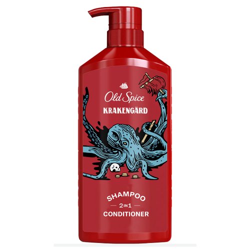 Old Spice Krakengard 2-in-1 Shampoo and Conditioner for Men, 21.9 fl oz