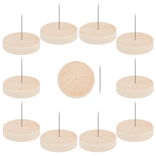 FREEBLOSS 10pcs Single Steel Needle Doll Holders Steel Needle Doll Stands Needle Felting Doll Dis...