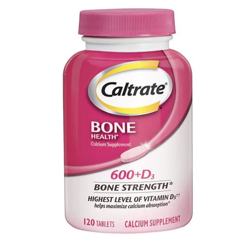 Caltrate Calcium &amp; Vitamin D 600+D3, 120 Tablets