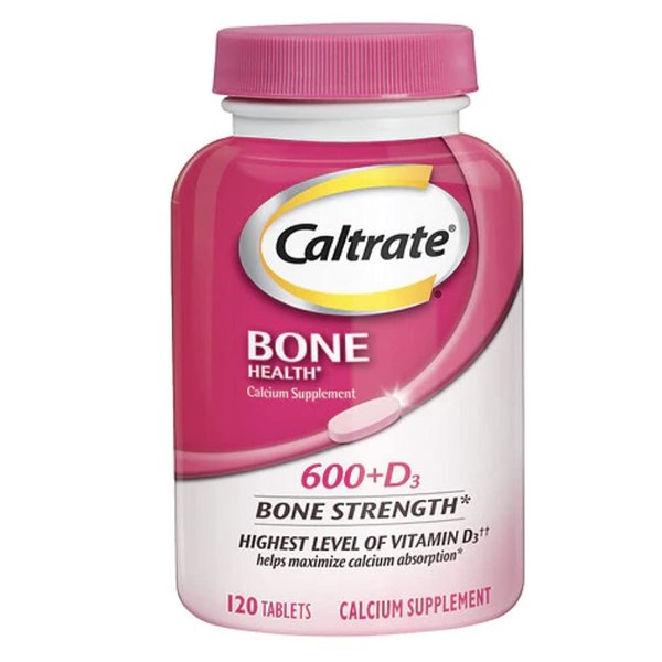 Caltrate Calcium & Vitamin D 600+D3, 120 Tablets