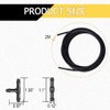 Windshield Washer Nozzles Kit, Washer Jet and 2 Meter Fluid Hose with Connector, Windshield Washer Hose Kit Compatible with Chrysler, Dodge, Jeep, Replaces OEM #: 4805742AB, 5113049AA