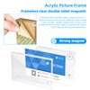 IEEDFJKK Acrylic Business Card Frame 2.5x3.5 Acrylic Picture Frame Clear Double Sided Frameless Magnetic Photo Frames Block Desktop Display Stand for Office Home Decoration 20mm Thick (5 Pack)