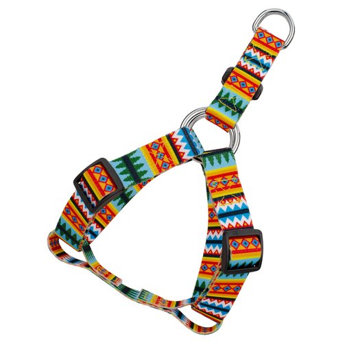 Country Brook Petz - Summer Pines Step-in Dog Harness - Country and Western Collection with 3 Rustic Designs (5/8 Inch, Small)