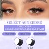 Lash Extensions .05mm 14-20mm Mixed Eyelash Extension Lashes C/D Curl Classic Lash Extensions Individual Lashes Supplies (0.05-C, Mixed 14-20mm)