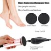Electric Foot File Callus Remover Professional Foot File Pedicure Tools Adjustable Speed 60pcs Replacement Sandpaper disc Easy to Remove Cutin Dead Skin calluses(Rose Gold 60pcs)