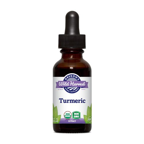 Oregon's Wild Harvest Turmeric Fresh 1:1 Organic Herbal Supplement, 1 Fluid Ounce