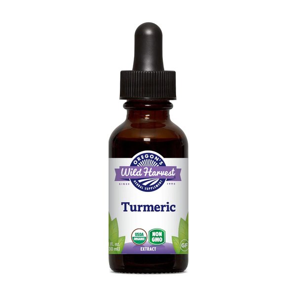 Oregon's Wild Harvest Turmeric Fresh 1:1 Organic Herbal Supplement, 1 Fluid Ounce