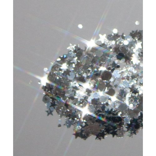 Platinum Biodegradable Chunky Glitter // Karizma Beauty Silver Bio Glitter Eco Glitter Face Glitter Festival Chunky 10g