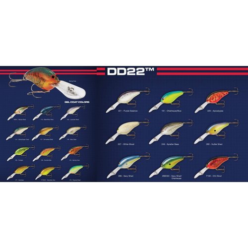 Norman Lures DD22 Deep-Diving Crankbait Bass Fishing Lure, Freshwater Fishing Accessories, 3", 5/8 oz, Sexy Shad