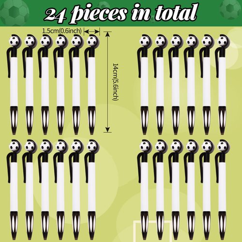 172 Pieces Soccer Party Favors Set, 24 Pieces Soccer Ball Pens 24 Pieces Soccer Bracelets 24 Pieces Soccer Mini Notepads 100 Pieces Soccer Stickers for Soccer Party Supplies Sports Gifts (Soccer)