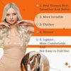 Full Shine Tape in Hair Extensions Real Human Hair 60 Platinum Blonde Tape in Hair Extensions Human Hair 16 Inch Invisible Tape in Extensions 50g Extensions Human Hair Natural 20 Pcs