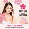 Daisy Doll Face Powder, Pressed Setting Powder w/SPF 25 PA+++, Japanese Makeup for Matte & Smooth Finish, 0.3 oz (10 g), 02 Pink Ocher