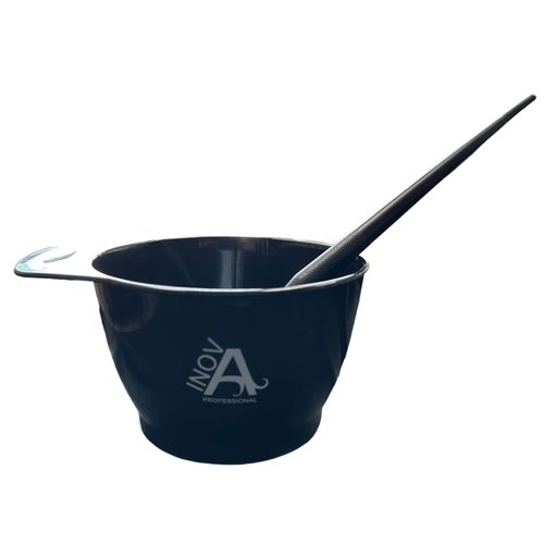 Inova Professional 2 Pieces Hair Color Bowl Hair Dye Bowl Hair Color Mixing Bowl Plastic Color Mixing Tint Bowl Hair Dye Bowl Applicator Bowl Hair Dyeing Coloring Tools for Home Salon,, Black, IP305