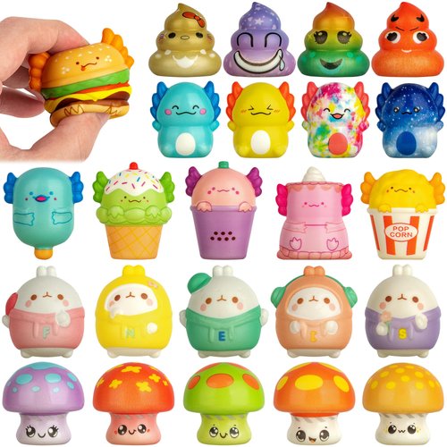 30 PCS Squishy Toys for Kids ,Party Favors for Kids , Animal Squishies for Kids, Goodie Bags Stuffers for Kids ,Birthday Gifts for Boys & Girls ,Prizes for Kids Classroom