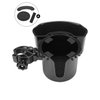 JOYTUTUS Wheelchair Cup Holder, 2-in-1 Walker Cup Holder with Storage Box, Cup Drink Holder for Bottle with Handle, Fit for Wheelchair, Walker, Rollator, Stroller, Camper, Golf cart