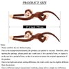 zhidiloveyou 2PCS Hanging Monkey Stuffed Animals Plush Cute Brown Monkey Toy for Kids, 27.6"