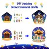 FLYAB 24PCS Make a Nativity Scene Stickers Ornament Craft Kit Christian DIY Nativity Stickers for Kids Religious Party Games Activities for Christmas Vacation Bible School Classroom Party Supplies
