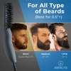Aberlite EDC - Premium Beard Straightener Brush - Professional Straightening Tool Heated Comb - Beard Kits Gift Sets - Beard Grooming Kit for Men Gift Set (Grey)