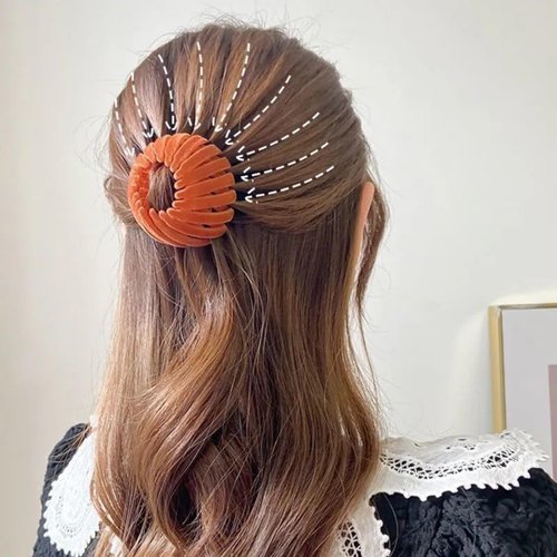 Aweoisa 7PCS Women's Hair Accessories, Bird Nest Magic Hair Clip with Hair Bun Clips