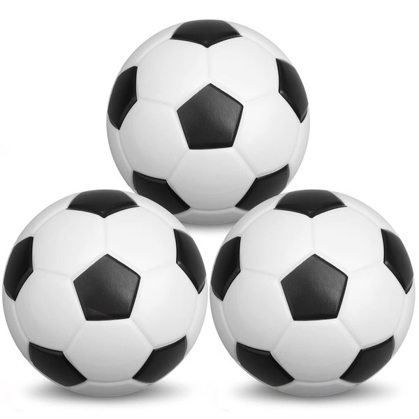 5 Inch Foam Mini Soccer Balls for Indoor Mini Soccer Hoops, Soft Squishy Soocer for Soccer Game Sets | Swimming Pool Balls Beach Balls Great Sport Gift for Adults & Kids Sensory Stress Balls 3 Pack