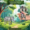 Forest & Twelfth 5" Elephant Jungle Animal Toys – Transforming Action Figure – Changes from a Detailed Animal Toy to a Unique Robot Toy in Seconds Great Gift for Both Girls and Boys (5" Elephant)