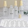 HVSWLY 300 PCS Waterproof Labels for Travel Size Bottles,Clear Bathroom Labels and Beauty Organization Labels,Travel Bottle Labels for Shampoo Conditioner Lotion Cream