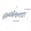 Missgrace Bride Wedding Prom Sparkling Simple Zircon Side Hair Comb Crystal Rhinestones Flower Hair Comb Clips Bridal Hair Accessories Hair Piece for Women