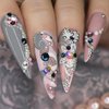 𝟐𝐏cs Rhinestone Picker Tool With 2 Wax Tip, Nail Art Rhinestones Gems Tool,Nail Art Accessories 𝐃𝐢𝐚𝐦𝐨𝐧𝐝 𝐏𝐚𝐢𝐧𝐭𝐢𝐧𝐠 𝐃𝐨𝐭𝐭𝐢𝐧𝐠 𝐏𝐞𝐧 For Nail Art
