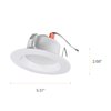 SYLVANIA 4” LED Recessed Lighting Downlight with Trim, Dimmable, 7.5W=65W, 600 Lumens, White 3000K, Wet Rated / UL / Energy Star - 4 Pack (62022)