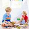 FUN LITTLE TOYS 12 Pack Dinosaur Cars Toys,Pull Back Cars Dinosaur Toys for Kids 3-5 Toddler Boy Girl, Car Toys for Age 3 4 5 6 7 Brithday Gift Goodie Bags Party Favors, Car Toy Play Set