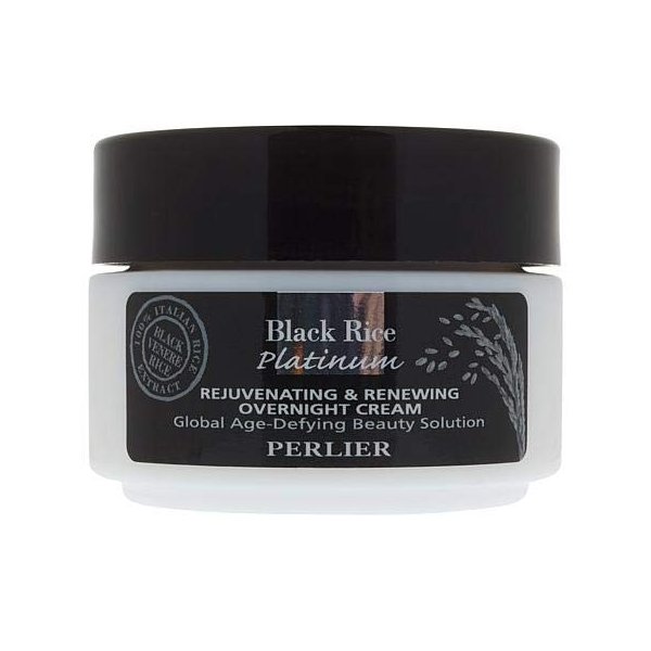Perlier Platinum Black Rice Rejuvenating & Renewing Overnight Cream, 1.6 fl. oz.
